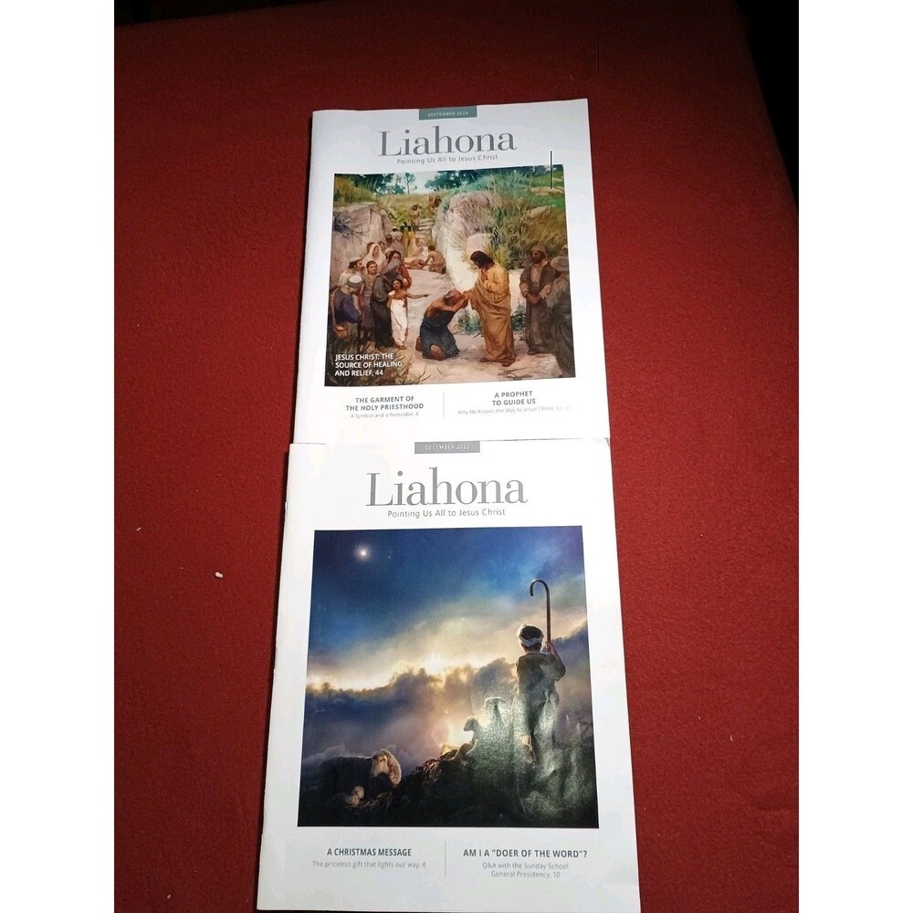 2 Liahona Magazines September 2024 And December 2022 Good Used Condition